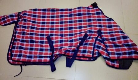 Попона в клетку для пони-0