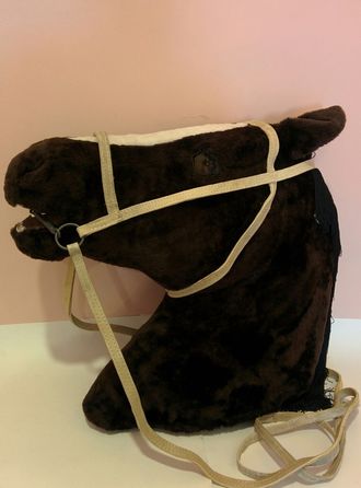 Узда для лошади из сыромятной кожи-0