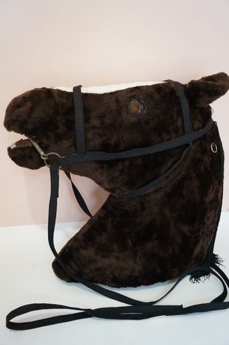 Уздечка ременная черная (пл)-0