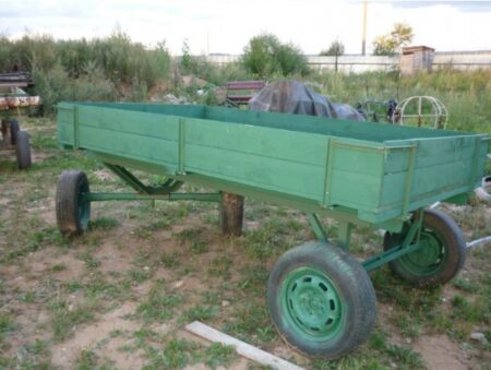 Телега грузовая с бортами-0