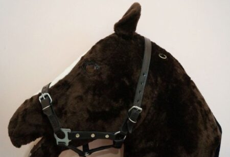 Недоуздок кожаный регулируемый-0