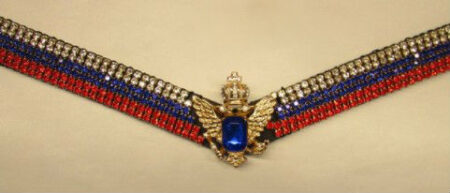 Налобник стразовый Триколор-0